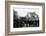 British 49th Armoured Personnel Carrier Regiment Tank Passes Civilians and a Damaged Church-George Silk-Framed Photographic Print