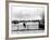 British Actor Alec Guinness Sitting Alone by Lake in a Park-Cornell Capa-Framed Premium Photographic Print