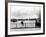 British Actor Alec Guinness Sitting Alone by Lake in a Park-Cornell Capa-Framed Premium Photographic Print