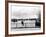 British Actor Alec Guinness Sitting Alone by Lake in a Park-Cornell Capa-Framed Premium Photographic Print