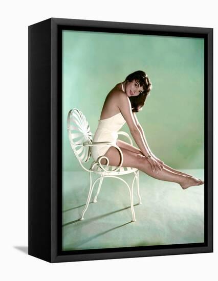 British actress Joan Collins 1956 (photo)-null-Framed Stretched Canvas