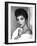 British actress Joan Collins in the 50's (b/w photo)-null-Framed Photo