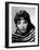 British actress Joan Collins in the 50's (b/w photo)-null-Framed Photo