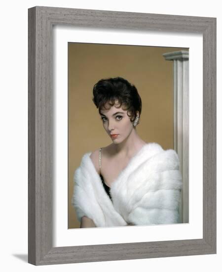 British actress Joan Collins in the 50's (photo)-null-Framed Photo