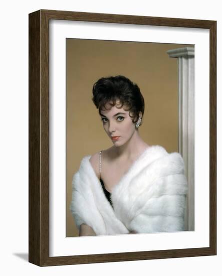 British actress Joan Collins in the 50's (photo)-null-Framed Photo