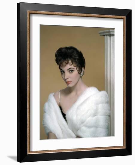 British actress Joan Collins in the 50's (photo)-null-Framed Photo