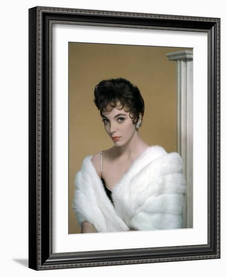 British actress Joan Collins in the 50's (photo)-null-Framed Photo