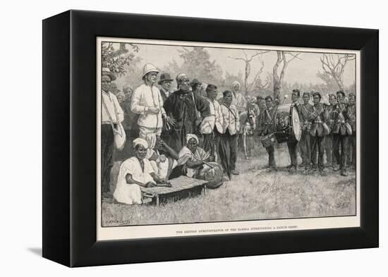 British Administrator Interviews a Native Chief in the Gambia-null-Framed Stretched Canvas