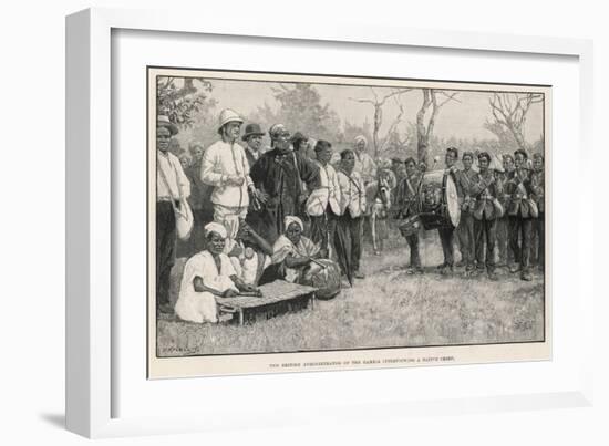 British Administrator Interviews a Native Chief in the Gambia-null-Framed Premium Giclee Print