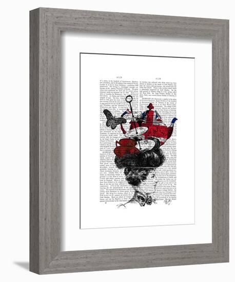 British Afternoon Tea Hat-Fab Funky-Framed Art Print