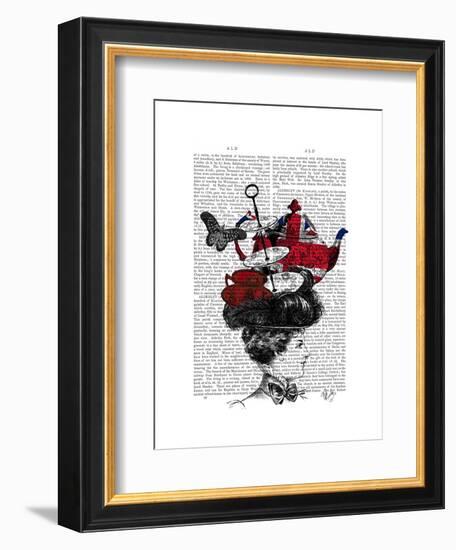 British Afternoon Tea Hat-Fab Funky-Framed Art Print