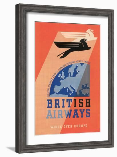 British Airways Travel Poster-null-Framed Art Print