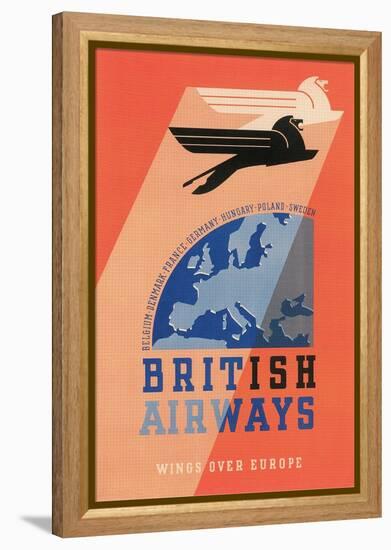 British Airways Travel Poster-null-Framed Stretched Canvas