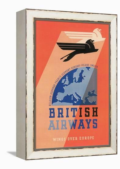 British Airways Travel Poster-null-Framed Stretched Canvas