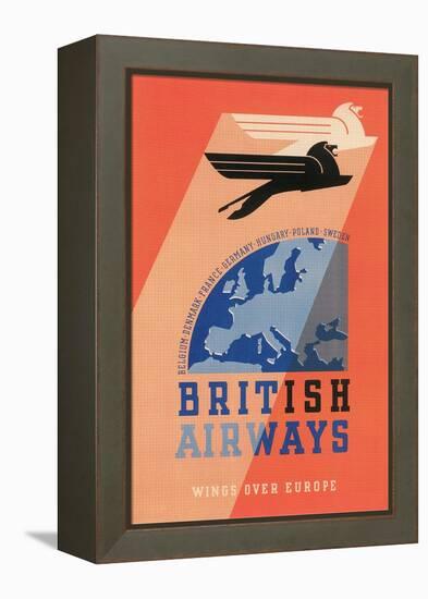 British Airways Travel Poster-null-Framed Stretched Canvas