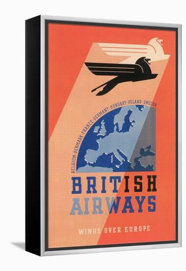 British Airways Travel Poster-null-Framed Stretched Canvas