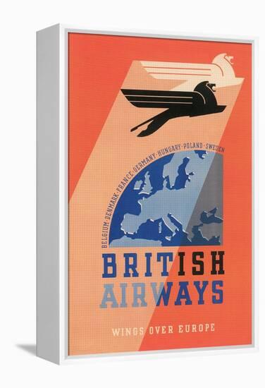 British Airways Travel Poster-null-Framed Stretched Canvas