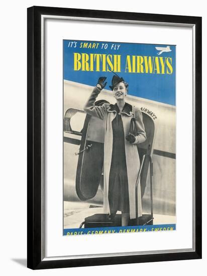 British Airways Travel Poster-null-Framed Art Print