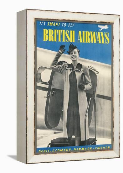 British Airways Travel Poster-null-Framed Stretched Canvas