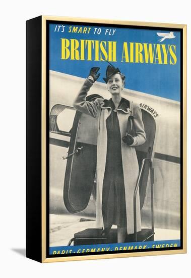 British Airways Travel Poster-null-Framed Stretched Canvas