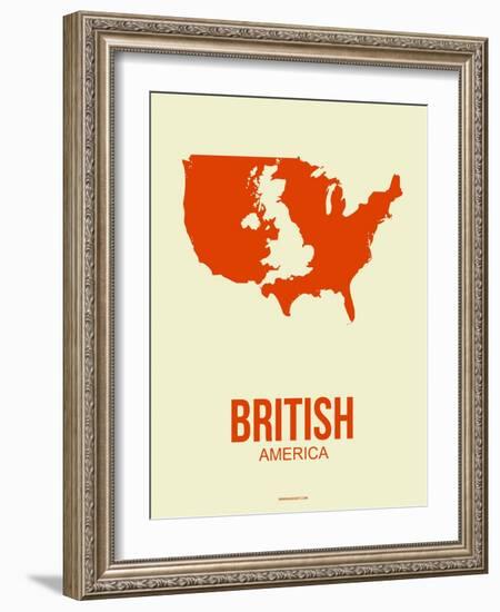 British America Poster 1-NaxArt-Framed Art Print