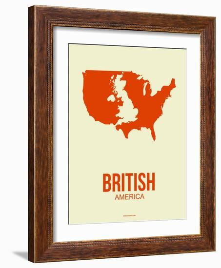 British America Poster 1-NaxArt-Framed Art Print