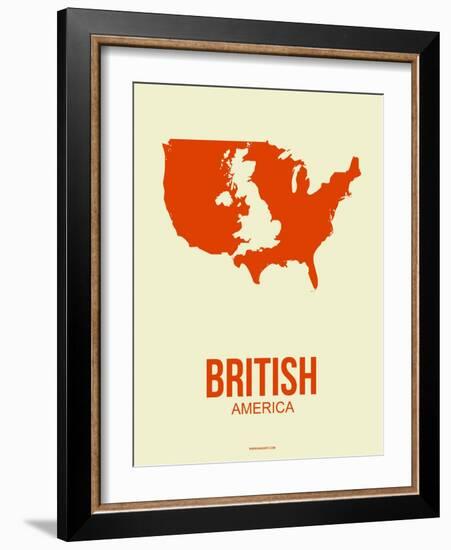 British America Poster 1-NaxArt-Framed Art Print