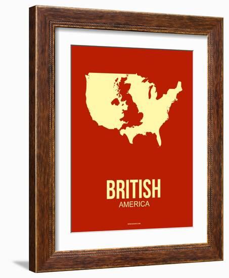 British America Poster 2-NaxArt-Framed Art Print