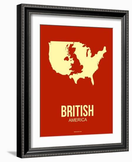 British America Poster 2-NaxArt-Framed Art Print