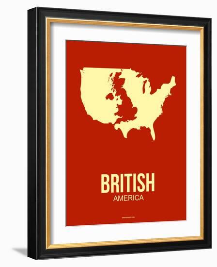 British America Poster 2-NaxArt-Framed Art Print