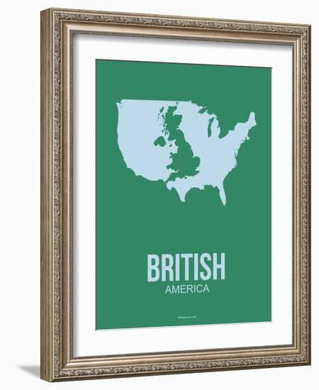 British America Poster 3-NaxArt-Framed Art Print