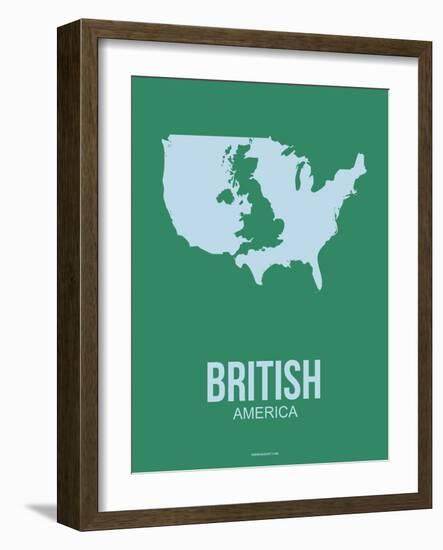 British America Poster 3-NaxArt-Framed Art Print