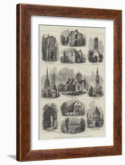 British Archaeological Association at Wisbech, Sketches of Places in the Neighbourhood-null-Framed Giclee Print