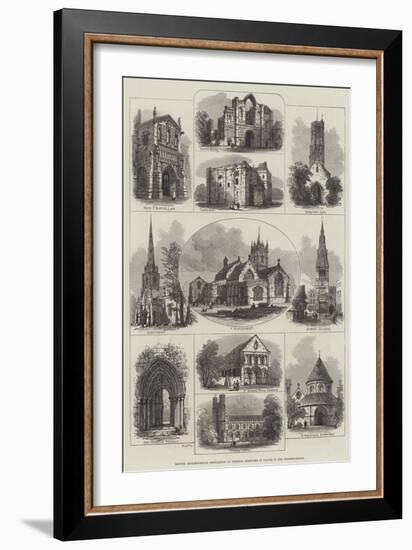 British Archaeological Association at Wisbech, Sketches of Places in the Neighbourhood-null-Framed Giclee Print