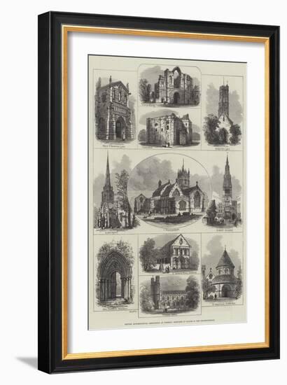 British Archaeological Association at Wisbech, Sketches of Places in the Neighbourhood-null-Framed Giclee Print