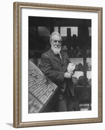 British Archaeologist and Egyptologist Sir Flinders Petrie-null-Framed Premium Photographic Print