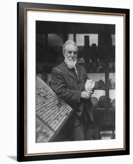 British Archaeologist and Egyptologist Sir Flinders Petrie-null-Framed Premium Photographic Print