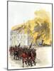 British Army Burning the White House in 1814 during the War of 1812-null-Mounted Giclee Print