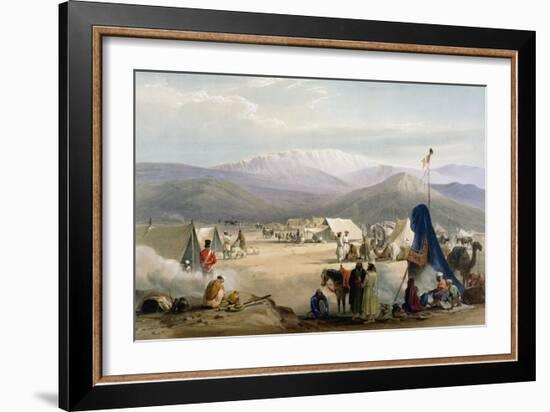 British Army Camp at Dadur at the Entrance to the Bolan Pass, First Anglo-Afghan War, 1838-1842-James Atkinson-Framed Giclee Print