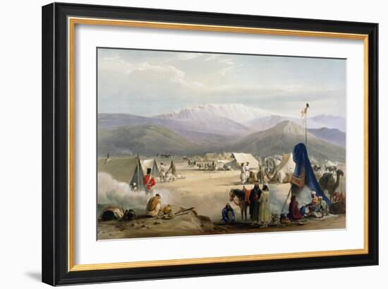 British Army Camp at Dadur at the Entrance to the Bolan Pass, First Anglo-Afghan War, 1838-1842-James Atkinson-Framed Giclee Print