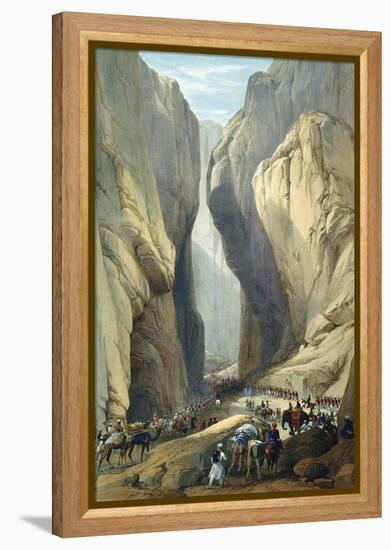 British Army Entering the Bolan Pass from Dadur, First Anglo-Afghan War, 1838-1842-James Atkinson-Framed Premier Image Canvas