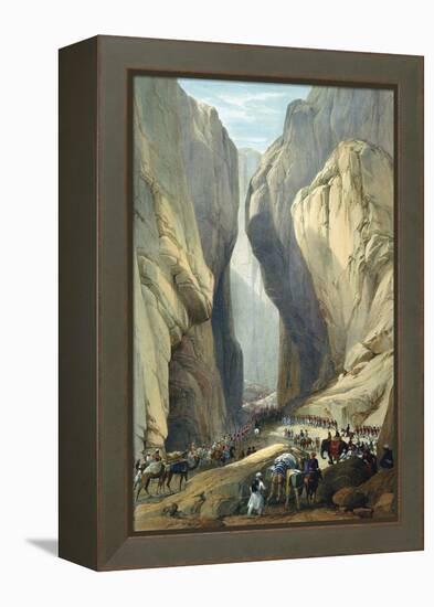 British Army Entering the Bolan Pass from Dadur, First Anglo-Afghan War, 1838-1842-James Atkinson-Framed Premier Image Canvas