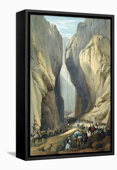 British Army Entering the Bolan Pass from Dadur, First Anglo-Afghan War, 1838-1842-James Atkinson-Framed Premier Image Canvas