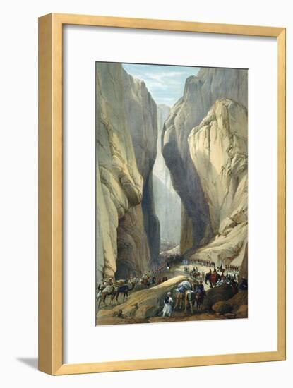 British Army Entering the Bolan Pass from Dadur, First Anglo-Afghan War, 1838-1842-James Atkinson-Framed Giclee Print