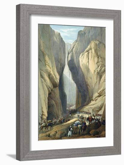 British Army Entering the Bolan Pass from Dadur, First Anglo-Afghan War, 1838-1842-James Atkinson-Framed Giclee Print