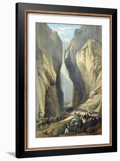 British Army Entering the Bolan Pass from Dadur, First Anglo-Afghan War, 1838-1842-James Atkinson-Framed Giclee Print