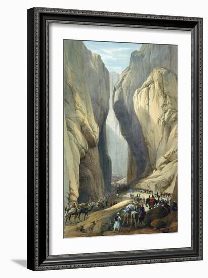 British Army Entering the Bolan Pass from Dadur, First Anglo-Afghan War, 1838-1842-James Atkinson-Framed Giclee Print