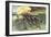 British Army Marching in Formation Up Breed's Hill in the Battle of Bunker Hill, c.1775-null-Framed Giclee Print