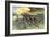 British Army Marching in Formation Up Breed's Hill in the Battle of Bunker Hill, c.1775-null-Framed Giclee Print