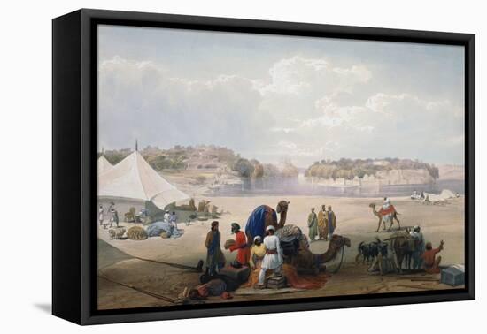 British Army under Canvas at Roree on the Indus, First Anglo-Afghan War, 1838-1842-James Atkinson-Framed Premier Image Canvas